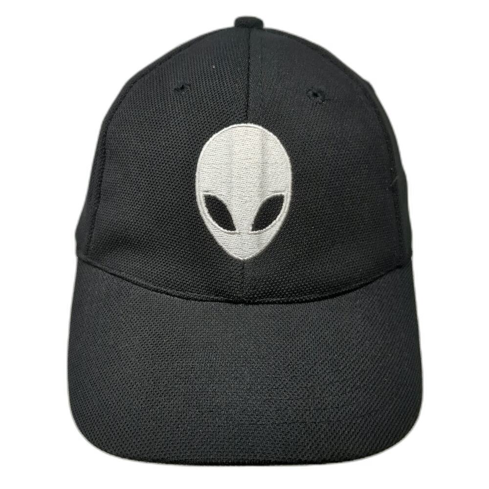 Alienware Baseball Cap Black One Size Alien Head Logo Performance Gaming Hat